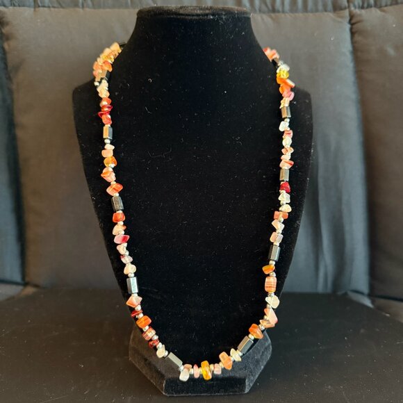 Versatile Magnetic Necklace - 24", Grounding & Loving Stones - Picture 2 of 3